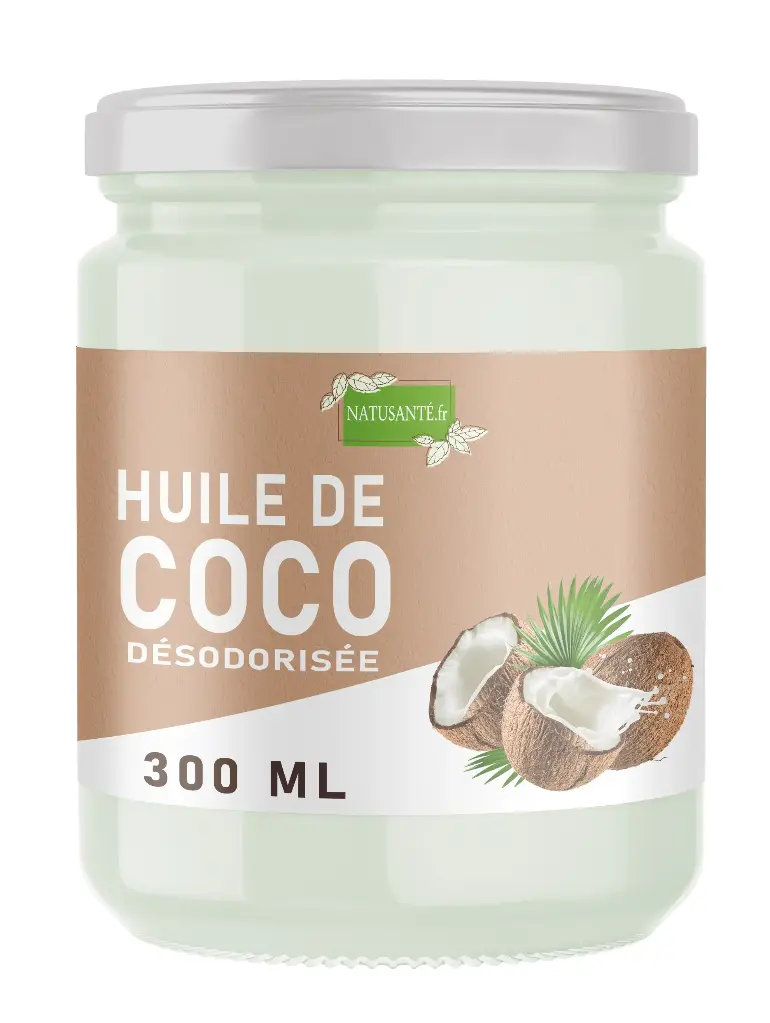 Huile de coco désodorisée Bio - 300 ml