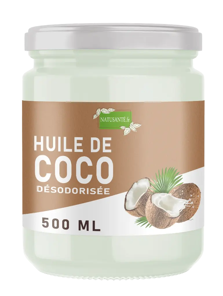 Huile de coco désodorisée Bio -500 ml