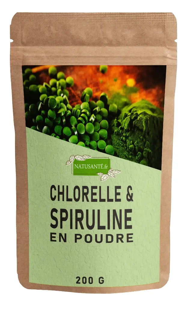 Chlorelle & Spiruline en poudre Bio - 200 g